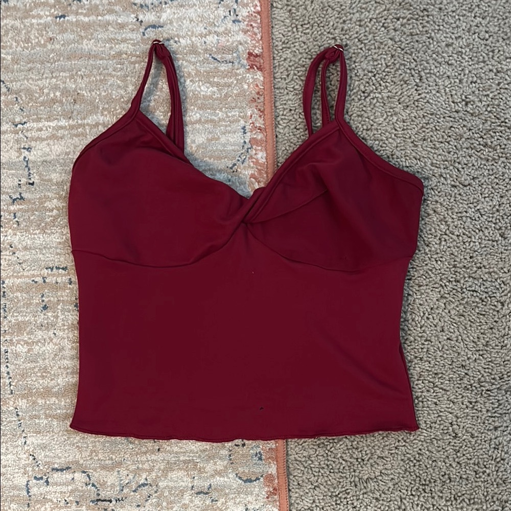 Elegant Burgundy Women's Top